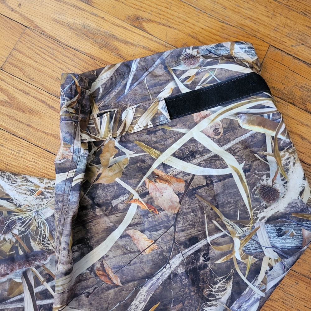 SaphiRose XXL Rain Suit Pants Camo Mesh Lined Adjustable Cuffs Outdoor Hunting - Picture 3 of 6